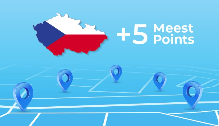 Зустрічайте: +5 нових пунктів відправки у Чехії!