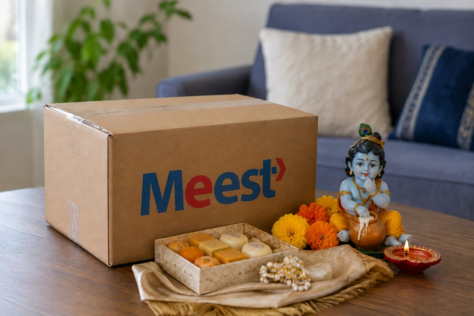 How to Send a Parcel to India for Janmashtami from the UK