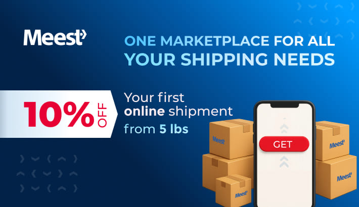 Отримайте 10% знижки на вашу першу онлайн-відправку!