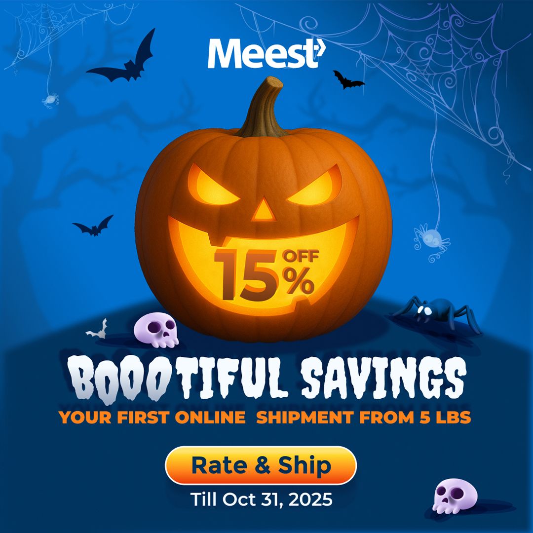 <p>Boo-tiful Halloween Savings with Meest!&nbsp;</p>