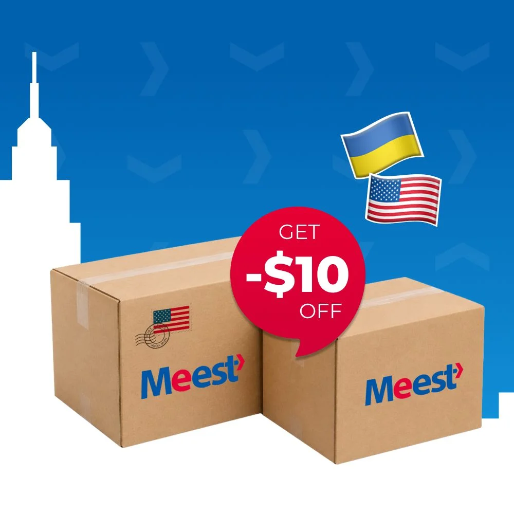 $10 off your second parcel to Ukraine at Meest agents in New York, Michigan, Ohio, and Pennsylvania 🍂🇺🇦